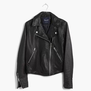 Madewell Washed Leather Motorcycle Jacket